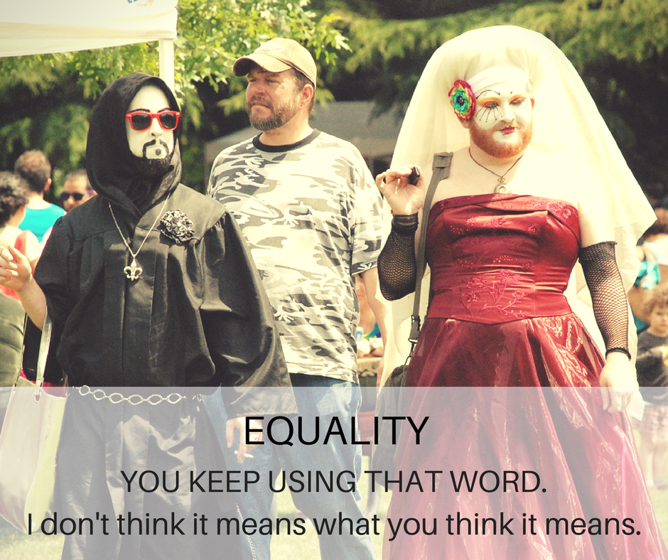 Equality: You Keep Using That Word